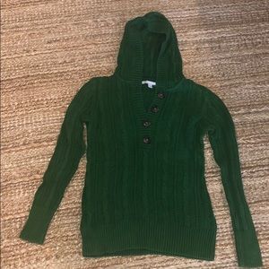 Old Navy hooded cable knit sweater